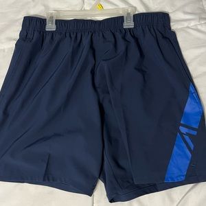 Navy blue athletic shorts